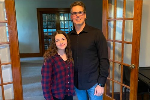 Anne, pictured here with Michael Kane, was the first recipient of our Next Steps Program grant, which allowed her to move out of Christ’s Home Transitional Living and into her own apartment where she is thriving.